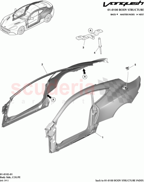 Part Diagram for Aston Martin GD33-61-10162