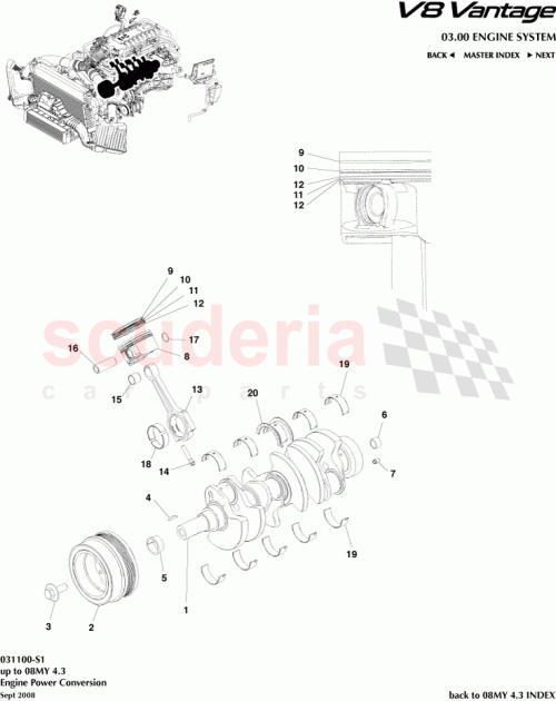 Part Diagram for Aston Martin 6G33-6K109-CBA