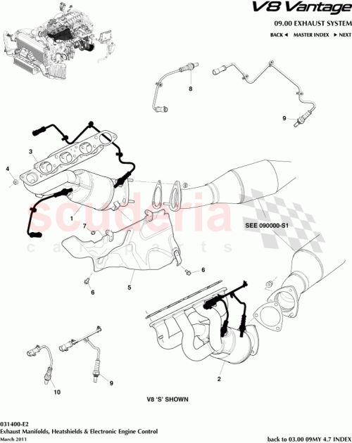 Part Diagram for Aston Martin BG336C038AC