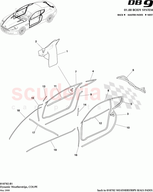 Part Diagram for Aston Martin 4G43-20126-AA