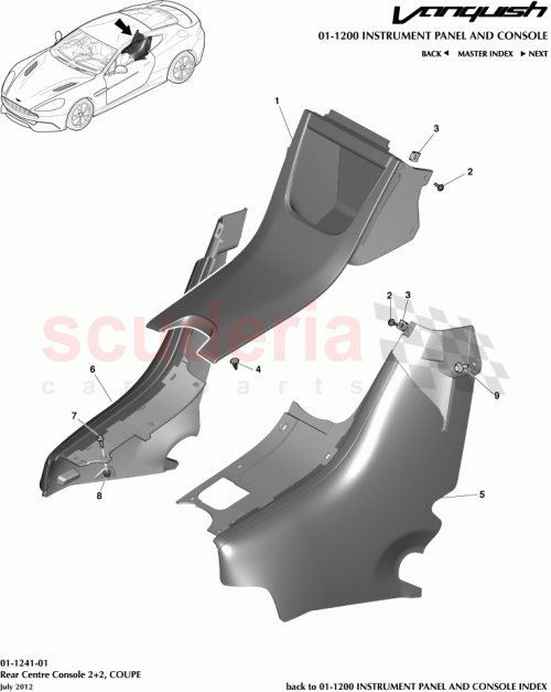 Part Diagram for Aston Martin CD33-045C62-ABW