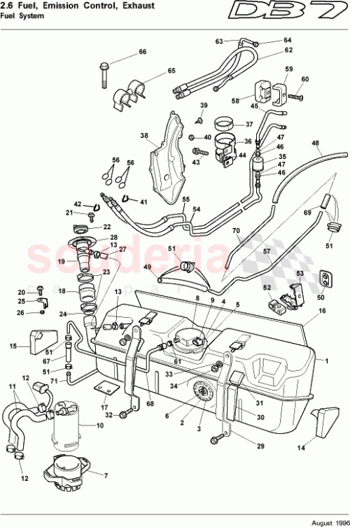 Part Diagram for Aston Martin 97-81468