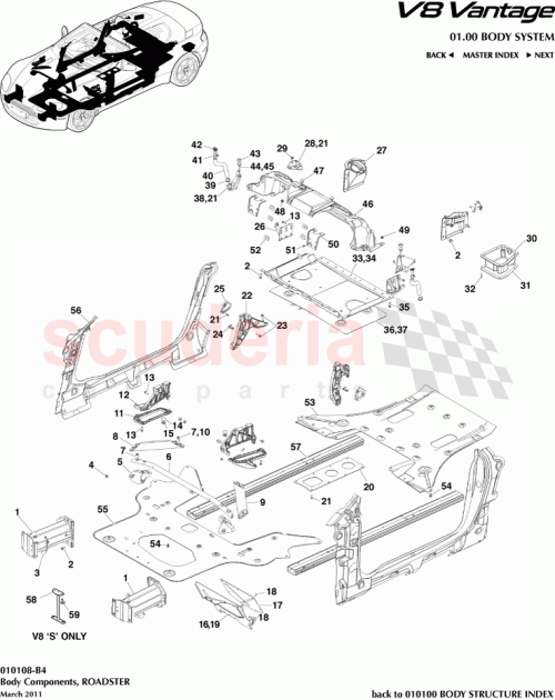 Part Diagram for Aston Martin 6G33N17K902AF
