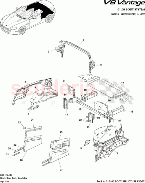 Part Diagram for Aston Martin 6G33-L549C071-AC
