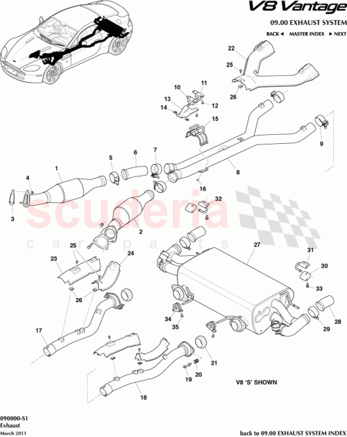 Part Diagram for Aston Martin BG335G221AB