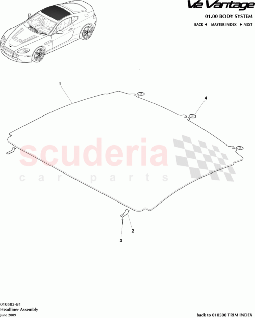 Part Diagram for Aston Martin CG3351916BAW
