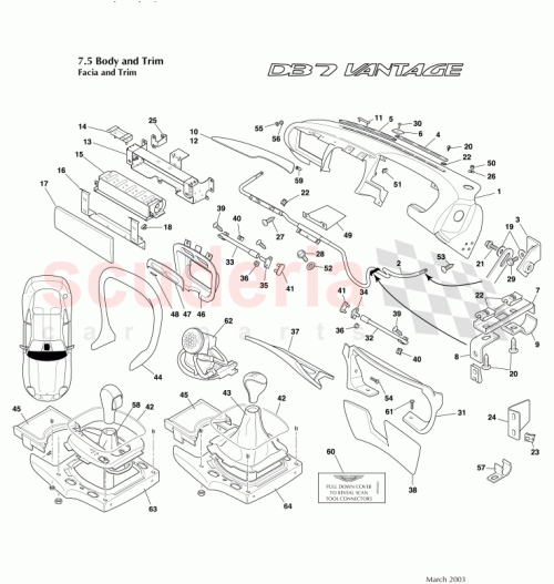 Part Diagram for Aston Martin 80-121198-AAW