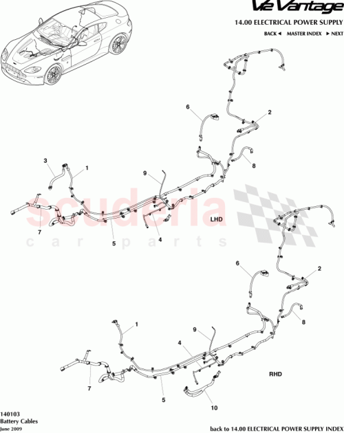 Part Diagram for Aston Martin 6G33-14300-AD
