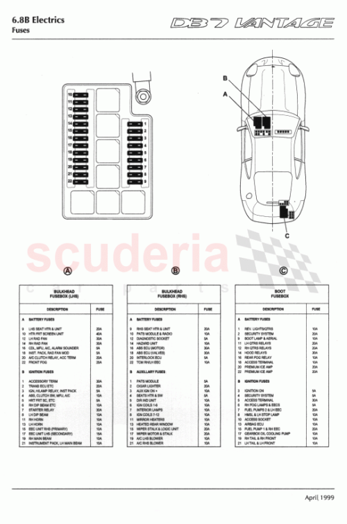Part Diagram for Aston Martin 37-120602-AF