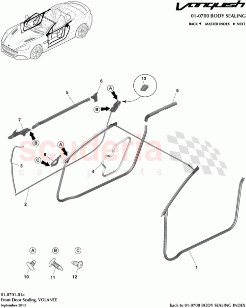 Part Diagram for Aston Martin ED33-L25324-AA