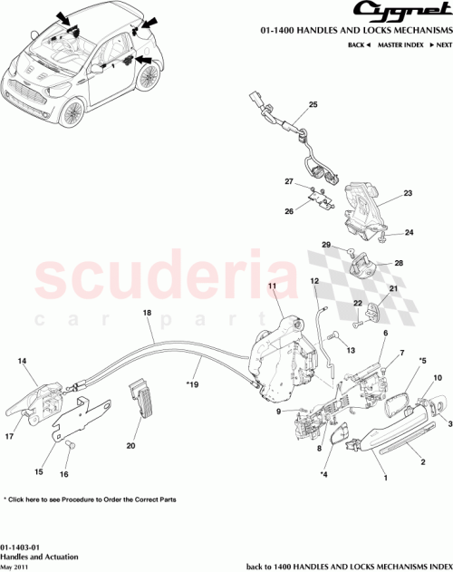Part Diagram for Aston Martin AY2Y-431A11-AB