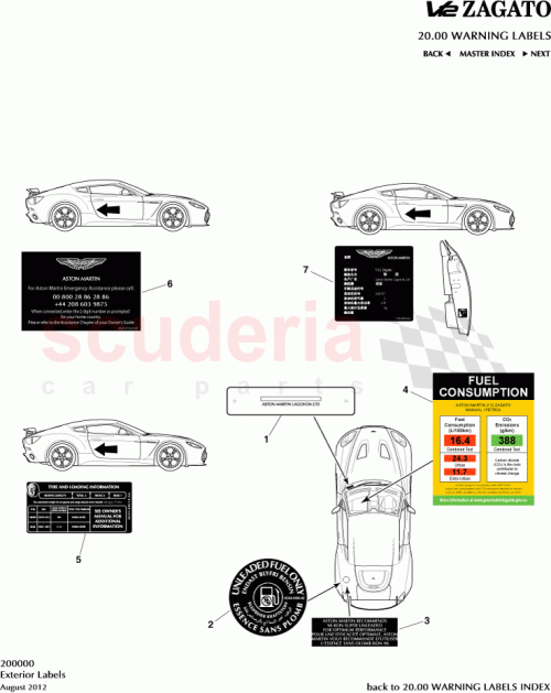 Part Diagram for Aston Martin AD23-69014-KA