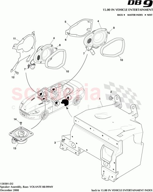 Part Diagram for Aston Martin 8G43-18808-AA