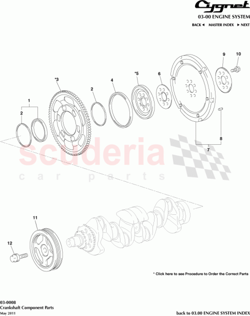 Part Diagram for Aston Martin 90369-78001