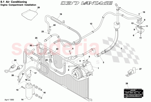 Part Diagram for Aston Martin 699125