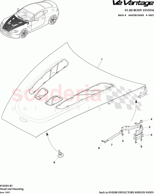 Part Diagram for Aston Martin 6G3316C826AA