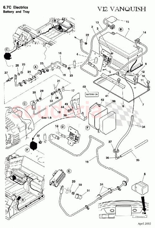 Part Diagram for Aston Martin 1R12-370402-AE