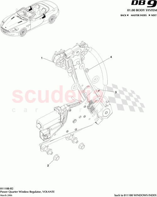 Part Diagram for Aston Martin 4G43-F27000-AH