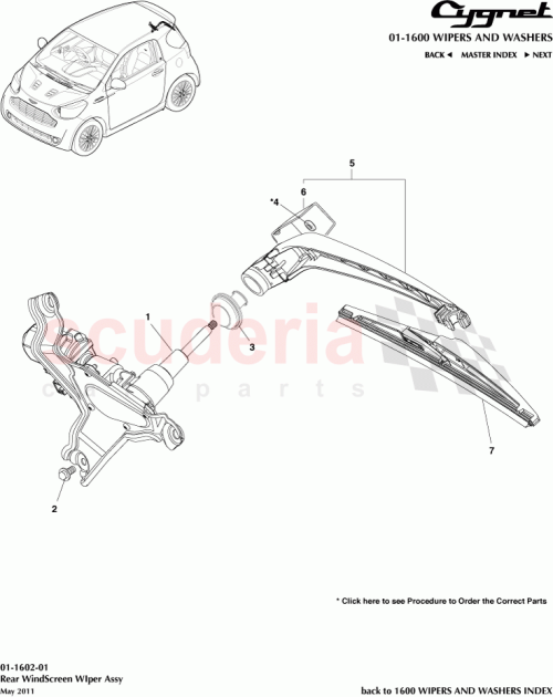Part Diagram for Aston Martin 85241-74010