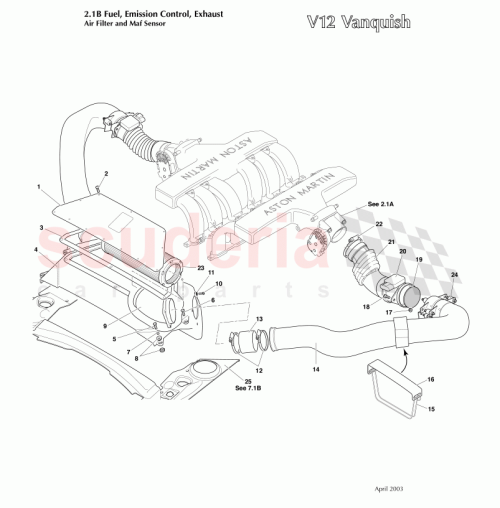 Part Diagram for Aston Martin 1R12080746AG