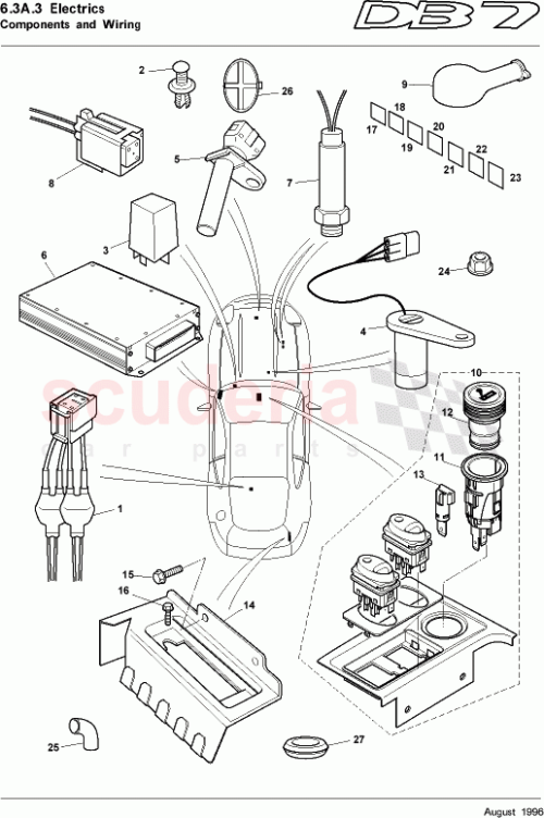 Part Diagram for Aston Martin 91306
