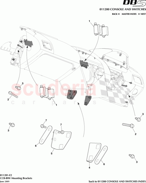 Part Diagram for Aston Martin 9G43-044C32-BA