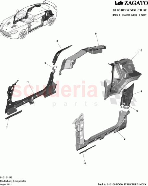 Part Diagram for Aston Martin CY83-20412-AA