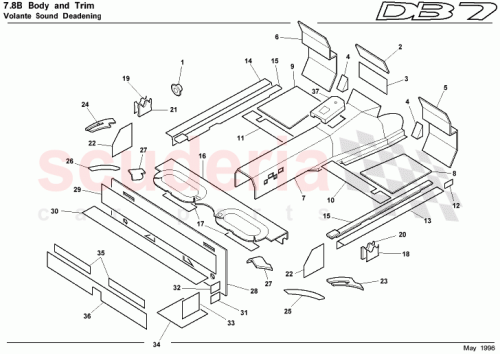 Part Diagram for Aston Martin 85-83901