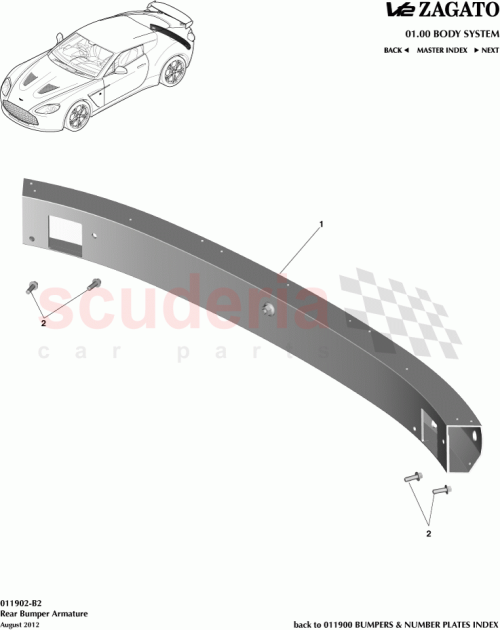 Part Diagram for Aston Martin CY83-17758-AA