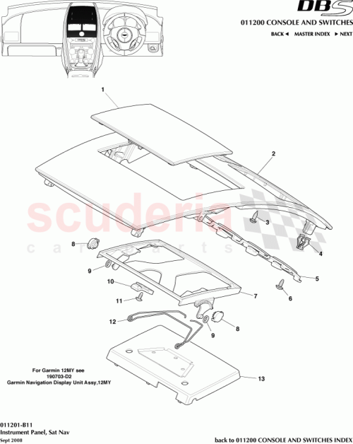 Part Diagram for Aston Martin 8D33-045G37-AA