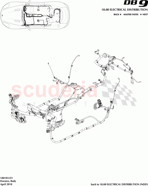 Part Diagram for Aston Martin 8G43-14A005-DC