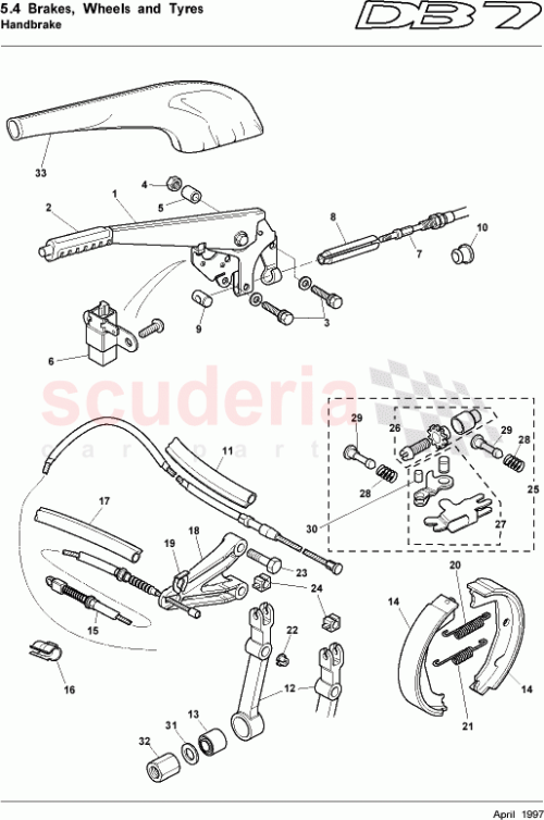 Part Diagram for Aston Martin 30-80530