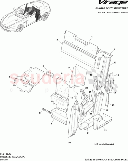 Part Diagram for Aston Martin P08G4310765AB