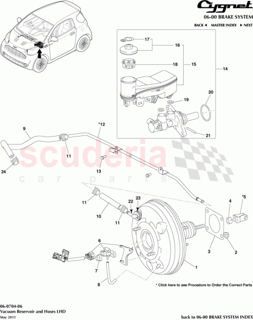 Part Diagram for Aston Martin 91621-60614