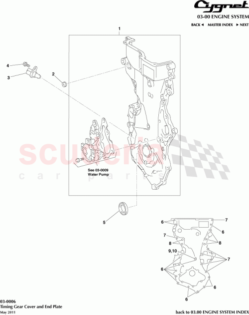 Part Diagram for Aston Martin 90344-53006