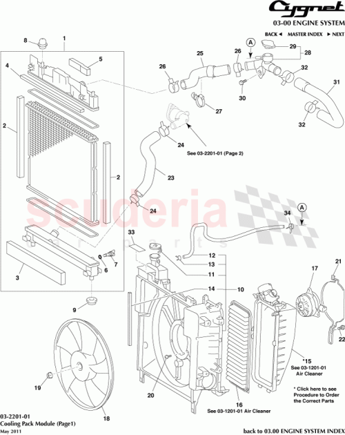 Part Diagram for Aston Martin 16400-40220