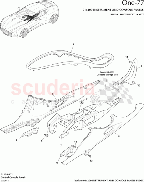 Part Diagram for Aston Martin 12023-14-6162-JE
