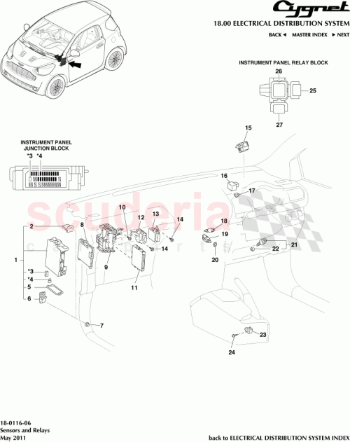 Part Diagram for Aston Martin 90982-08306