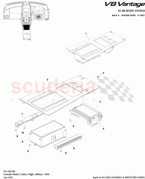 Part Diagram for Aston Martin 7G43-14A278-AA