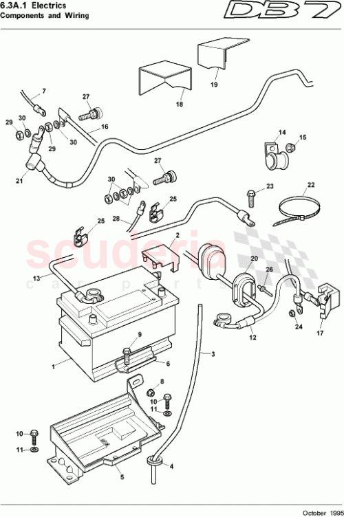 Part Diagram for Aston Martin 697415