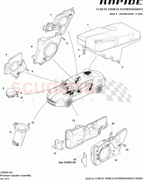 Part Diagram for Aston Martin AD43-46684-BA