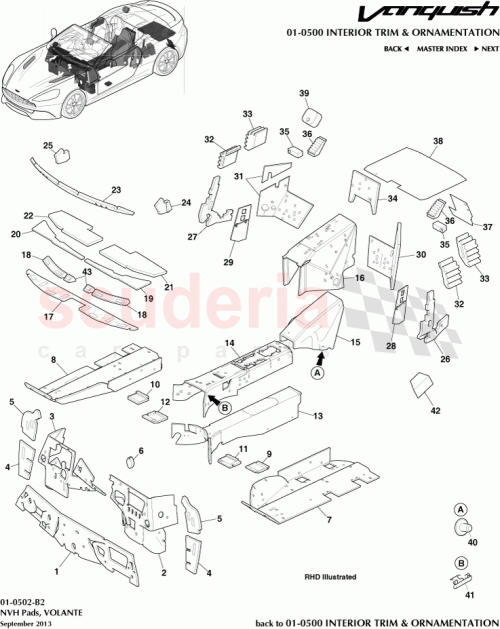Part Diagram for Aston Martin ED33-L31K66-AA