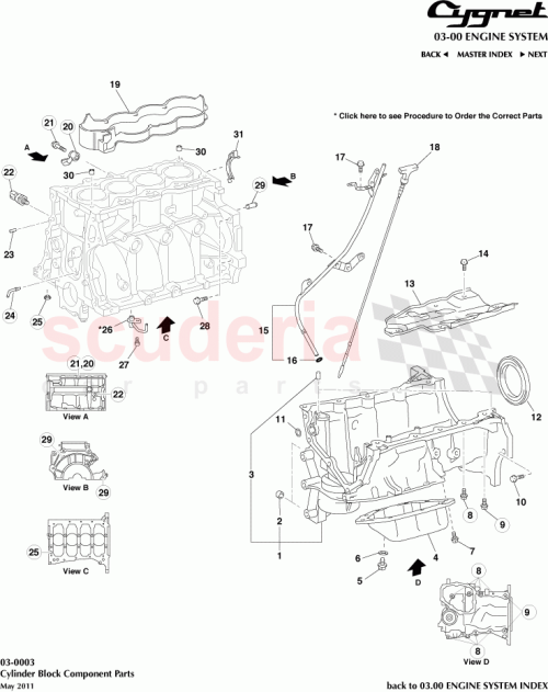 Part Diagram for Aston Martin 91552-81045