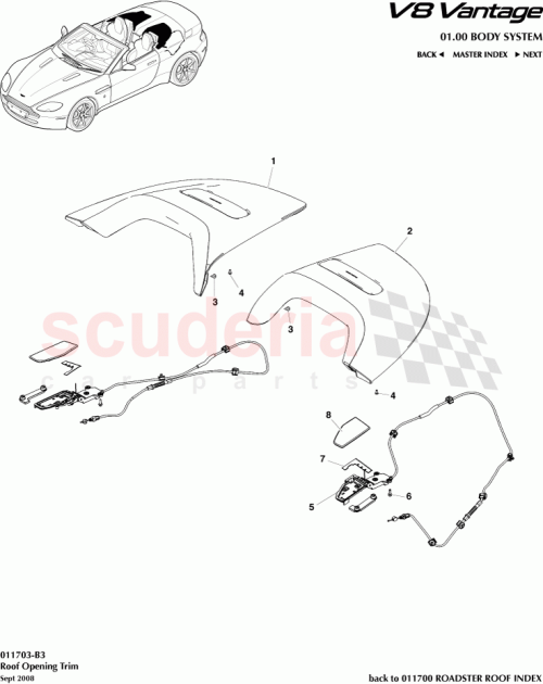 Part Diagram for Aston Martin 6G33-L546A55-ALW