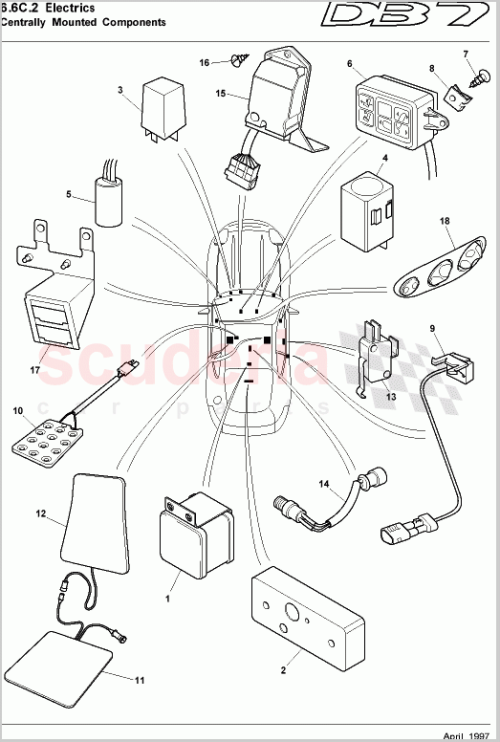 Part Diagram for Aston Martin 97-84608