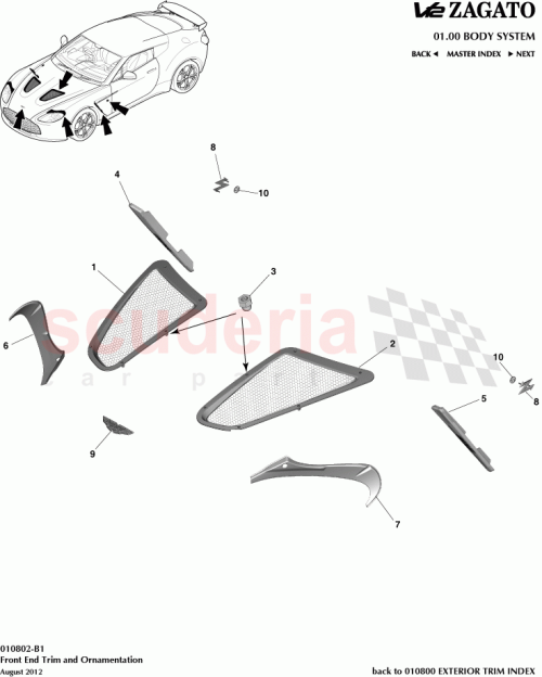 Part Diagram for Aston Martin CY83-407A74-AA