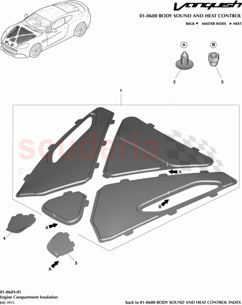 Part Diagram for Aston Martin CD33-16738-BC