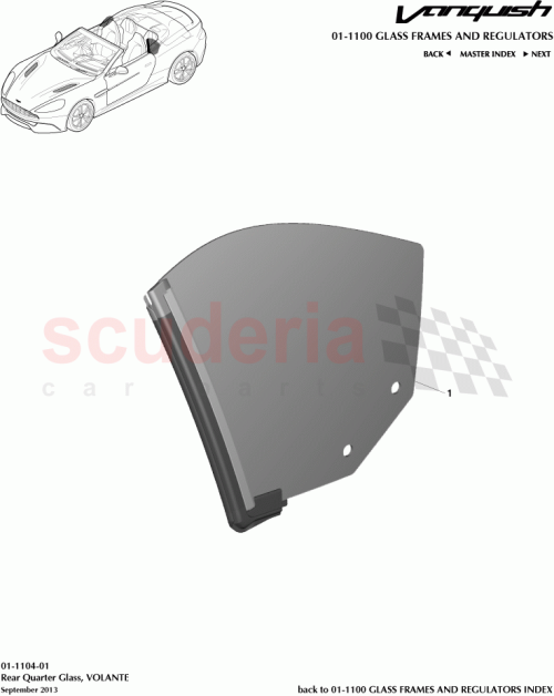 Part Diagram for Aston Martin FD33-76-10160