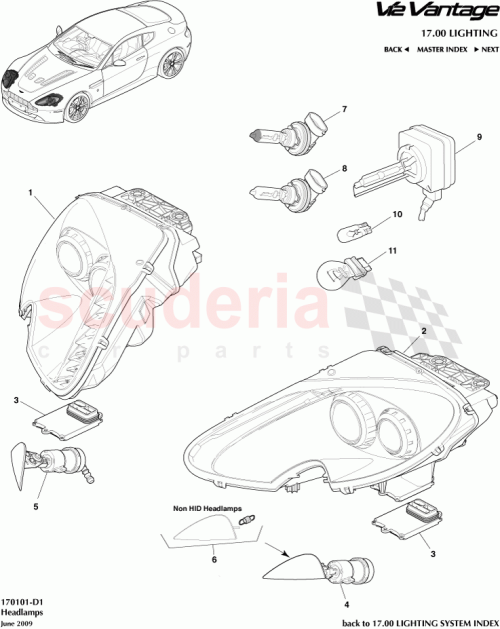 Part Diagram for Aston Martin 4U5A-13N021-AA