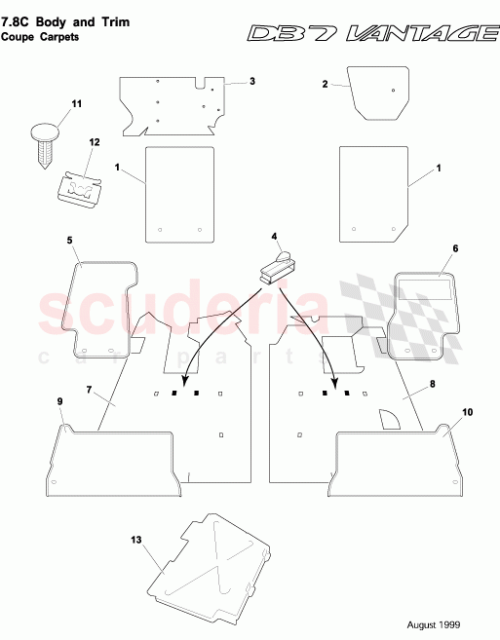 Part Diagram for Aston Martin 83-123604-AAW